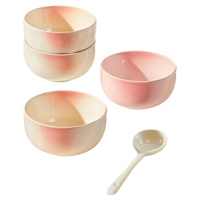 高颜值陶瓷米饭碗家用吃饭小碗