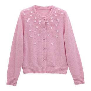 芭依璐2026春装新款针织开衫时尚毛衣打底衫女休闲外穿上衣女装