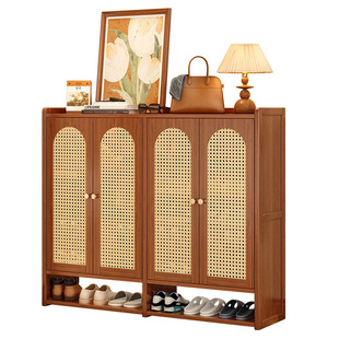 鞋柜家用门口收纳柜一体靠墙2025新款门外走廊楼道防尘入户鞋架子