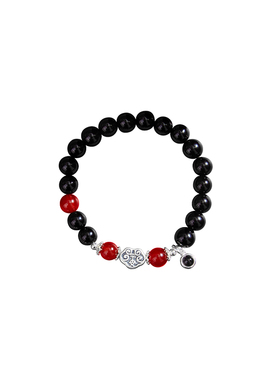 情侣手串纯银投影定制照片