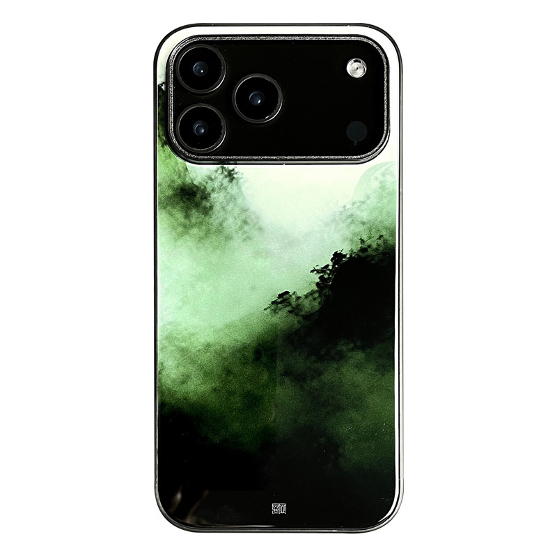 苍雾 新中式言壳坊原创高级感适用于苹果手机壳iphone17promax华为小米钢化玻璃套16pro小众15pm14情侣13绿色