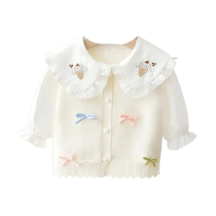 女宝宝秋装衬衫毛衣套装1234岁女童衬衣针织马甲两件套中小童上衣