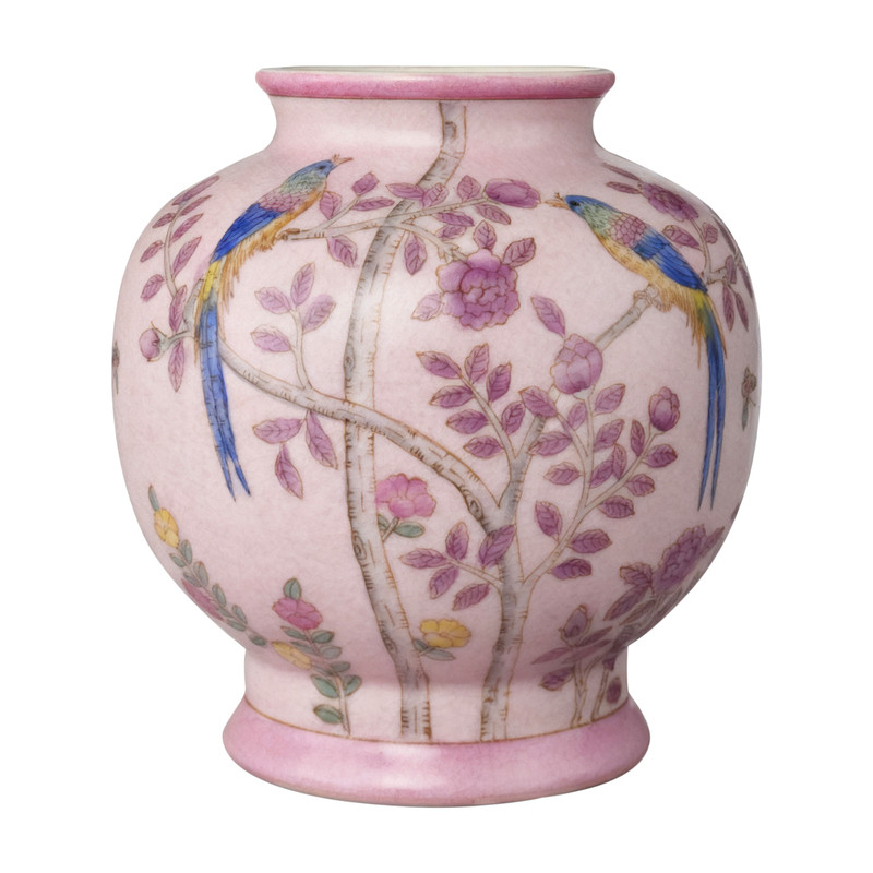 宫系粉彩陶瓷藏品《富贵牡丹》轻奢高级感开运花瓶手绘艺术摆件