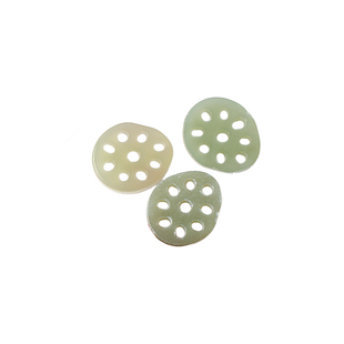 天然和田玉青玉藕片吊坠配饰原创款毛衣链女款DIY配件玉石