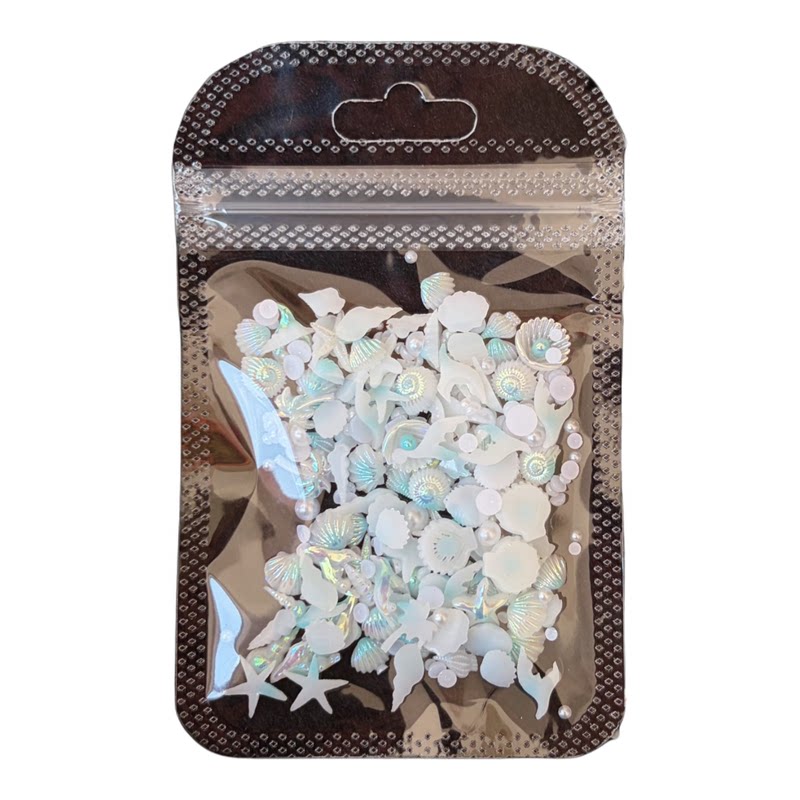 海洋风珍珠贝壳海星美甲装饰材料