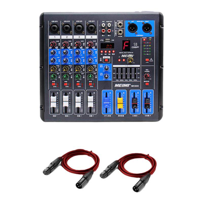 MK600专业级通道调音台蓝牙USBK歌混响效果器舞台演出会议家用OTG