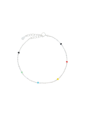 挽里多巴胺彩色米珠手链女款2025新款爆款轻奢小众配饰高级感叠戴