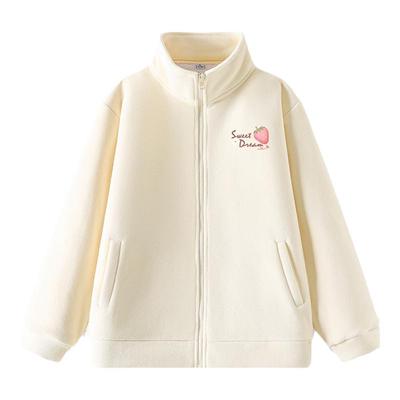 KWV真维斯摇粒绒外套女秋冬季2024新款爆款加厚小个子显瘦上衣