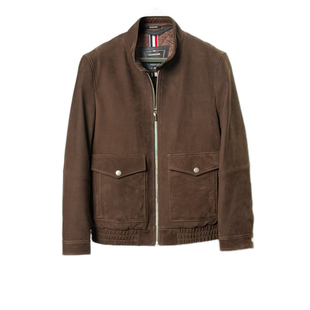 年底清仓真皮皮衣男装厚款短款反绒中年小个子夹棉保暖夹克外套