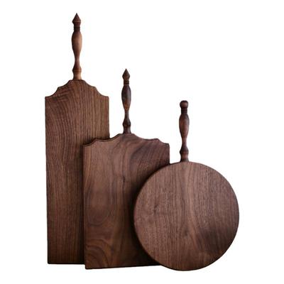 胡桃木砧板辅食板餐托盘定制图案