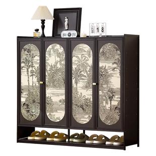 鞋柜家用门口入户鞋架子多层室内好看简易出租房收纳玄关带门置物