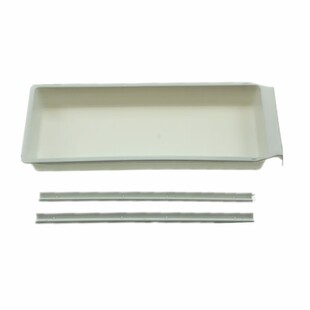 缝纫机电脑平车塑料抽屉带轨道拷边机双针车白色抽斗带滑条工具盒