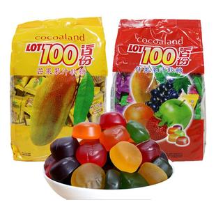 马来西亚进口一百分 LOT100cocoaland果汁软糖一百份年货喜糖1kg