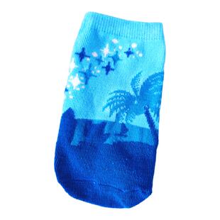 日单原包装 蓝色清新针织500毫升水杯保护套 保温套