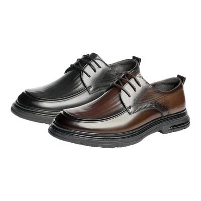森达男士商务休闲通勤套脚皮鞋