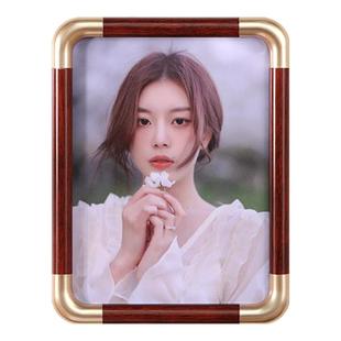 仿铜圆角相框摆台冲洗打印照片加定制做成6 7 10 12寸相册框挂墙