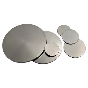 304不锈钢实心垫片圆片无孔超薄圆垫封管堵头金属片薄板激光切割