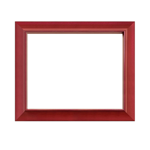 法式复古相框红色实木画框窄边装裱精致小框拼图框油画外框装饰框