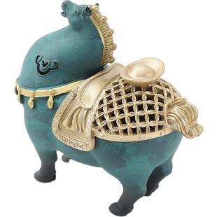 马上有钱盘香炉家用室内高级香薰炉沉香檀香熏香炉中国风创意礼盒