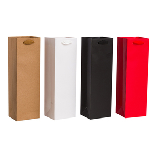 红酒礼品包装手提袋单支葡萄酒纸袋加厚礼品袋双支红酒袋现货定制