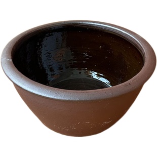 加深和面盆家用陶瓷老式晒酱盆大陶盆发面盆揉面盆瓦盆泥盆睡莲缸