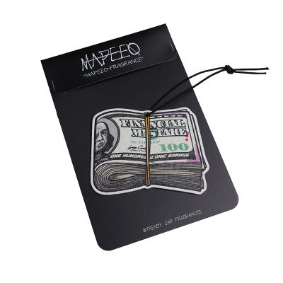 美金美元车载香片汽车后视镜挂饰高级香薰片汽车香水淡香送礼好物