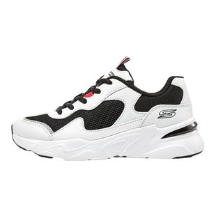 【下拉享淘金币】斯凯奇秋女黑白撞色熊猫鞋休闲时尚厚底老爹鞋