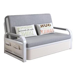 折叠沙发床小户型办公室阳台单人两用午休床出租房客厅铁艺伸缩床