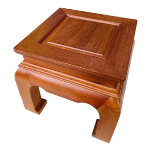 红木实木方凳进口菠萝格木沙发边矮凳全实木茶几边凳子原木换鞋凳