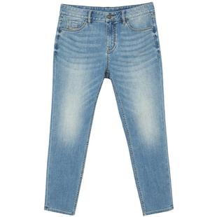 [弹力]901杰克琼斯春季男装修身牛仔裤美式水洗复古蓝长裤子男款