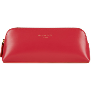 anything studio 埃涅瑟笔袋 文具收纳袋 大容量 英伦红