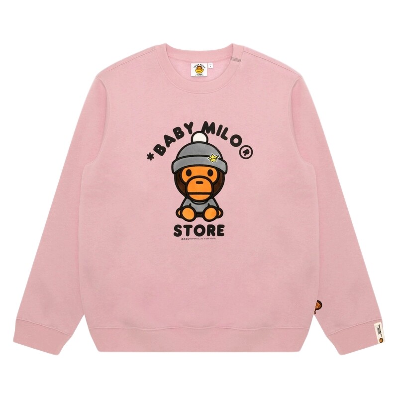 BABYMILOSTORE薄绒圆领卫衣