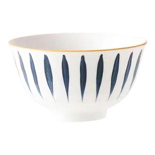 小碗家用米饭碗10个装陶瓷饭碗日式千叶草日式碗新款创意餐具套装