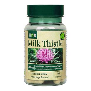 英国HB荷柏瑞奶蓟草护肝片熬夜加班应酬解酒养肝男女性水飞蓟胶囊