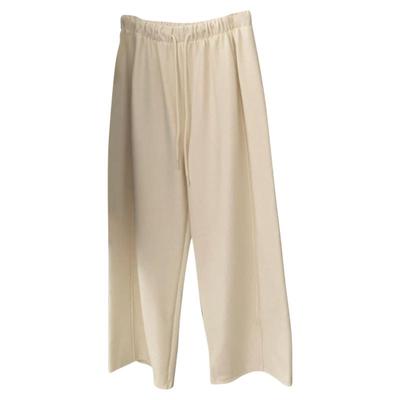 休闲风松紧腰加绒九分卫裤女