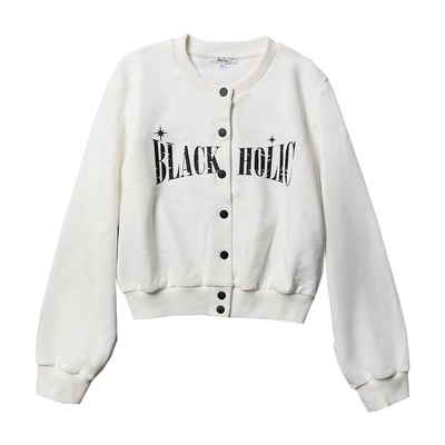 TANG TOWN 自制 休闲早秋亲肤全棉 都市轻运动风字母立领夹克外套