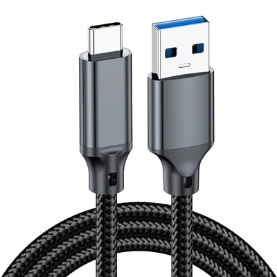 10Gbps高速传输数据线尼龙编织线USB3.2/3.1转TypeC电脑硬盘/打印机/投影仪连接充电线车载carplay盒子线3.0