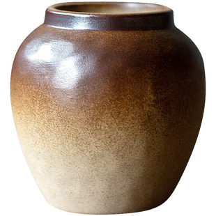 碌心 迷你小花缸打孔可土培植物花瓶 水培铜钱草绿萝容器客厅花插