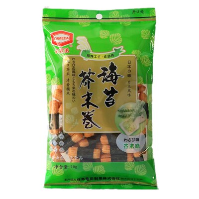 米果海苔小粹卷零食日本龟田制果