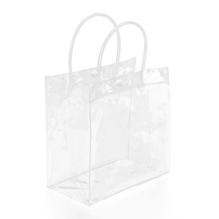 透明手提袋礼品袋pvc塑料包装生日礼物高级感伴手礼手拎袋子定制
