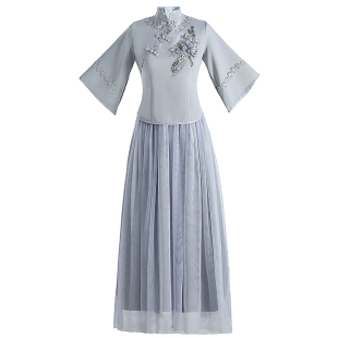 伴娘服2025新款中国风婚礼新娘闺蜜姐妹团伴娘裙复古中式旗袍礼服