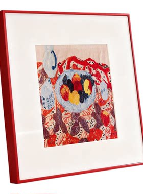 铝合金正方形画框白色细窄边相框