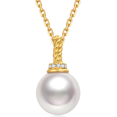 LynnHaven麟玟Akoya珍珠吊坠