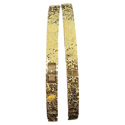 新款CNC沙金碎冰冰暴富吉言手镯