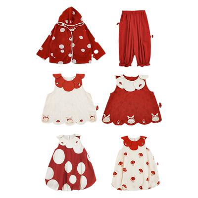 幼悠女童绚丽波点夏日系列俏丽可爱连帽外套撞色翻领小衫多件套潮