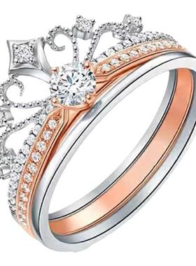 时尚二合一在逃公主钻戒