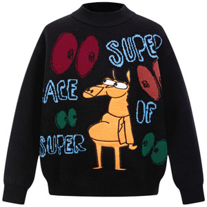 MQD童装男童毛衣秋冬宝宝半高领毛线衫内搭儿童针织衫