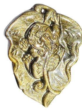 貔貅吊坠项链雕刻时尚情侣款水晶