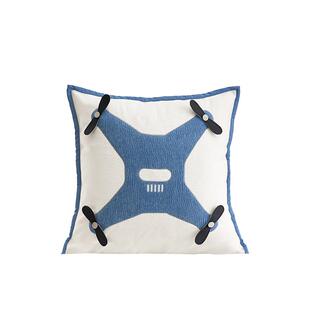 沙发靠垫床头蓝色儿童飞机男孩好看房间靠枕高级护腰腰枕抱枕男童