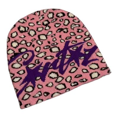 nojob vintage古着「豹纹恶魔岛」Opium风格冷帽美式复古针织帽潮